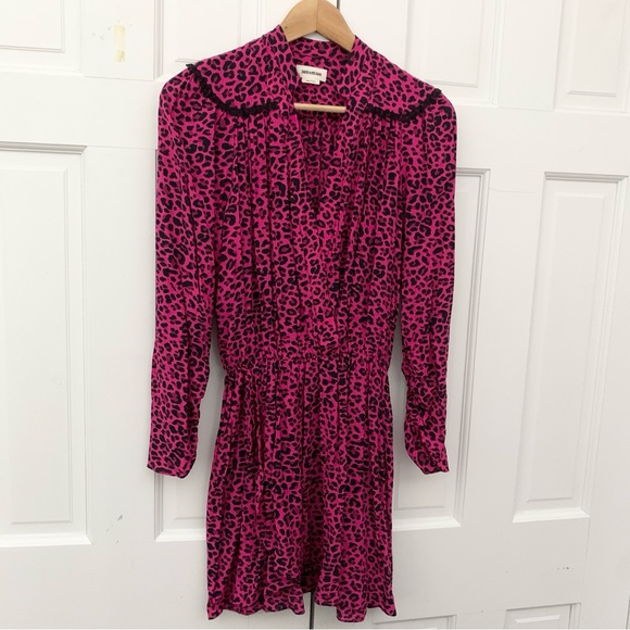 Zadig & Voltaire Leopard Print Mini Dress - Picture 7 of 13